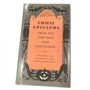 “Comic Epitaphs From The Very Best Old Graveyards”1957 Vintage Book